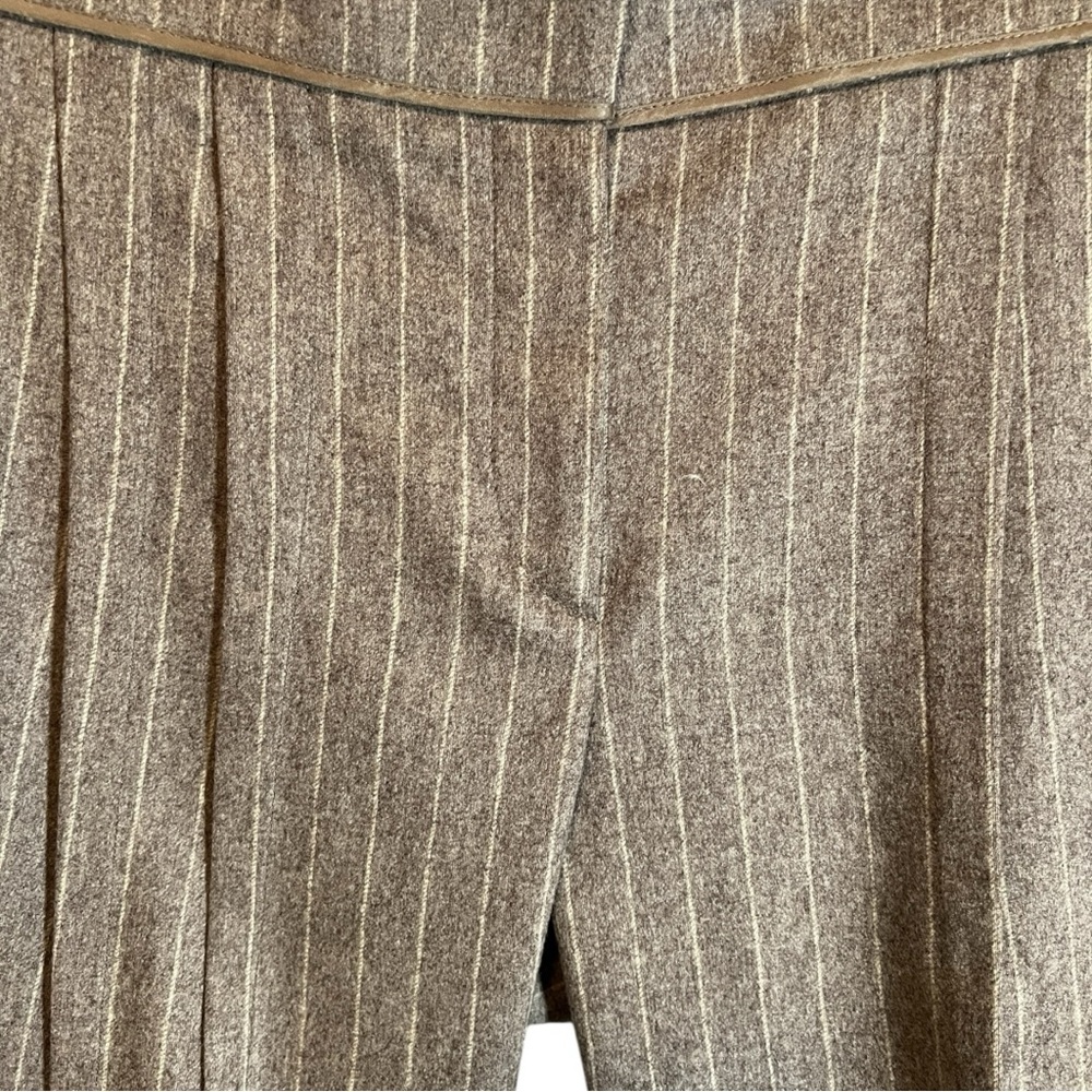 Gunex Wool Pinstripe Bermuda Shorts Size 6 - Picture 4 of 9